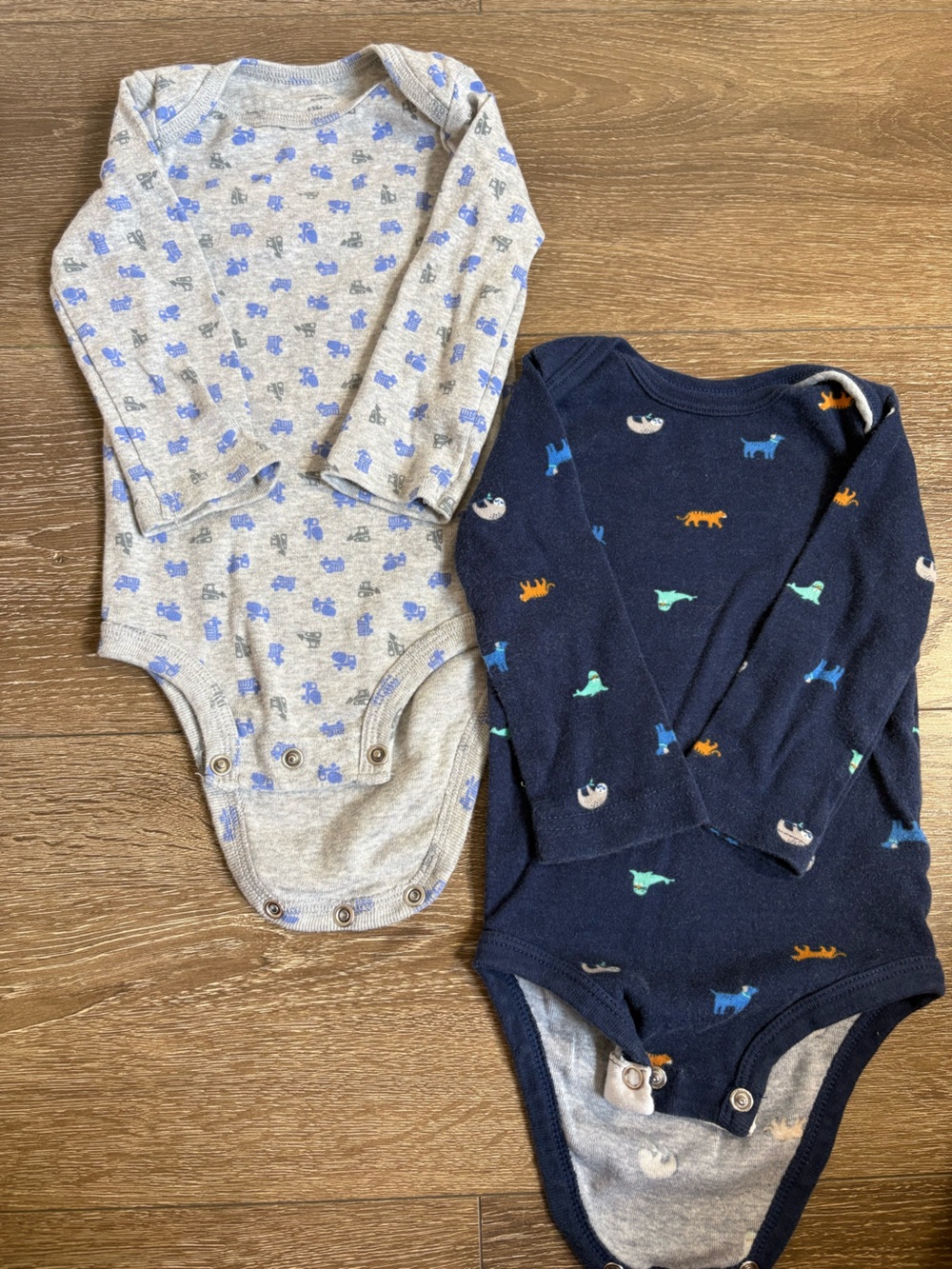 Baby 12M 2-Piece Onesie Bundle – Trucks & Animals